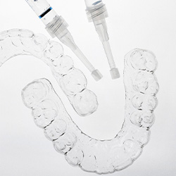 A take-home teeth whitening kit