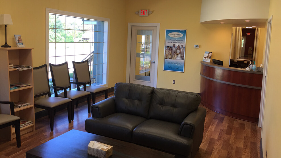 Dental office waiting room