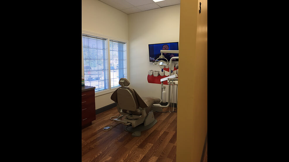 Dental office treatment room